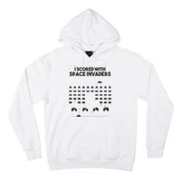 I Scored With Space Invaders Retro Gaming Design Hoodie