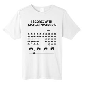 I Scored With Space Invaders Retro Gaming Design Tall Fusion ChromaSoft Performance T-Shirt