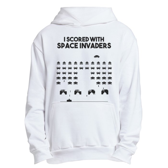 I Scored With Space Invaders Retro Gaming Design Urban Pullover Hoodie