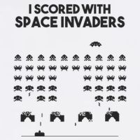 I Scored With Space Invaders Retro Gaming Design Mousepad