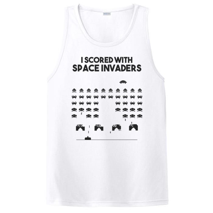 I Scored With Space Invaders Retro Gaming Design PosiCharge Competitor Tank