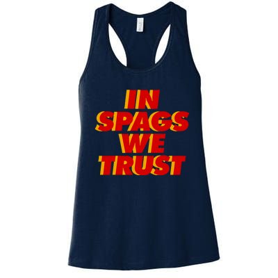 In Spags We Trust Women's Racerback Tank