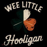 Irish Shamrock Wee Little Hooligan Irish St PatrickS Day Gift Women's Knotted Racerback Tank