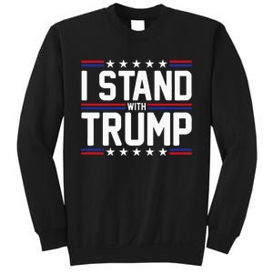 I Stand With Trump American Flag Usa Trump Supporter Sweatshirt