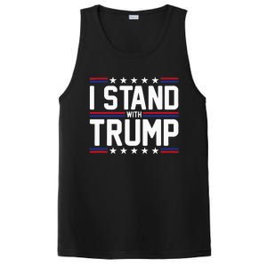 I Stand With Trump American Flag Usa Trump Supporter PosiCharge Competitor Tank