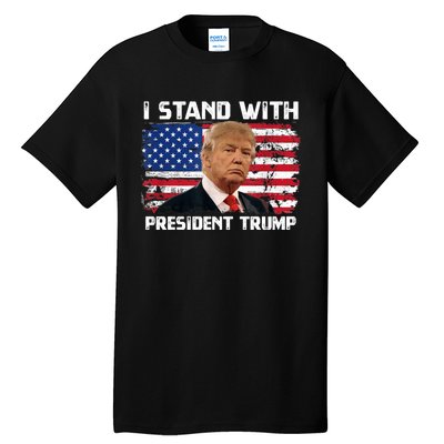 I Stand With President Trump MaraLago Trump Support Tall T-Shirt