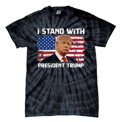 I Stand With President Trump MaraLago Trump Support Tie-Dye T-Shirt