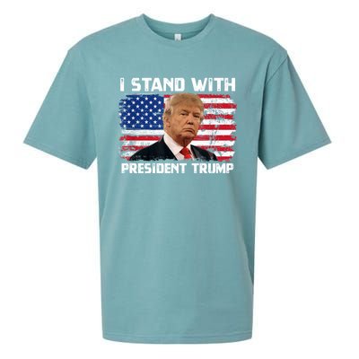 I Stand With President Trump MaraLago Trump Support Sueded Cloud Jersey T-Shirt