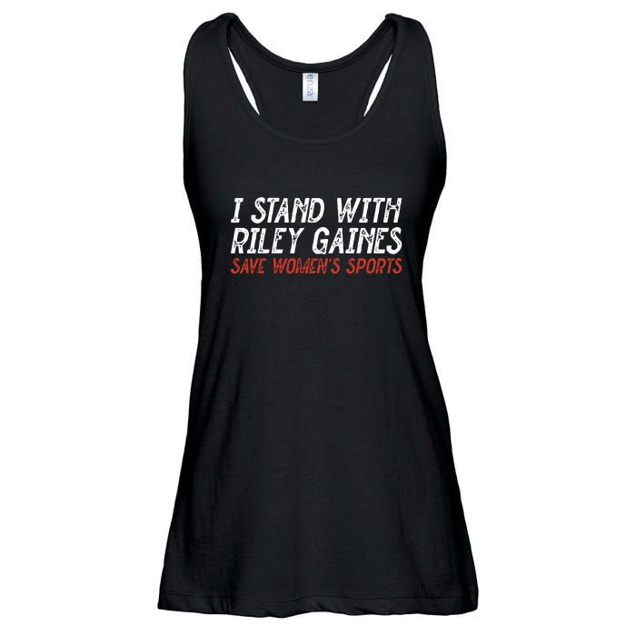 I Stand With Riley Gaines Save Womens Sports Ladies Essential Flowy Tank