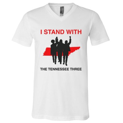 I STAND WITH THE TENNESSEE THREE V-Neck T-Shirt