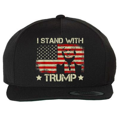 I Stand With President Trump MaraLago Trump Support Wool Snapback Cap