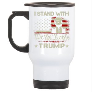 I Stand With Trump Pro Trump Supporter Free Trump Stainless Steel Travel Mug