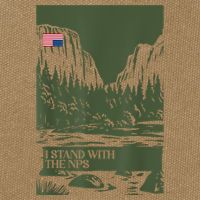 I Stand With The Nps National Park Support Park Rangers Cotton Canvas Backpack