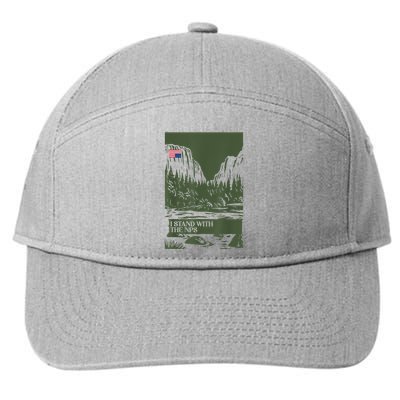 I Stand With The Nps National Park Support Park Rangers 7-Panel Snapback Hat