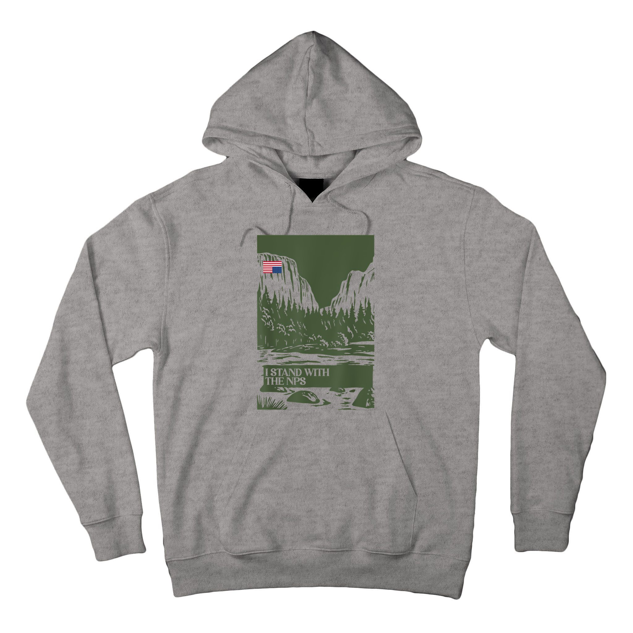 I Stand With The Nps National Park Support Park Rangers Tall Hoodie