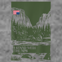 I Stand With The Nps National Park Support Park Rangers Tall Hoodie