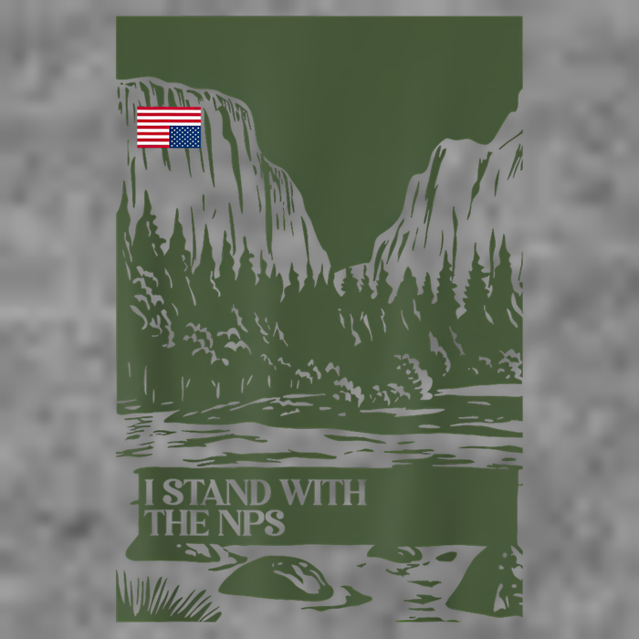 I Stand With The Nps National Park Support Park Rangers Tall Hoodie