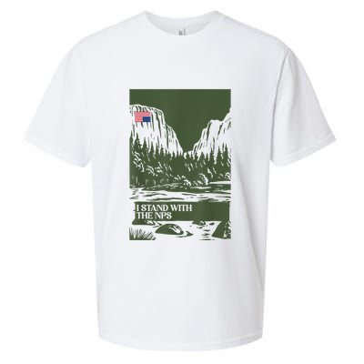 I Stand With The Nps National Park Support Park Rangers Sueded Cloud Jersey T-Shirt