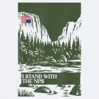 I Stand With The Nps National Park Support Park Rangers Sueded Cloud Jersey T-Shirt