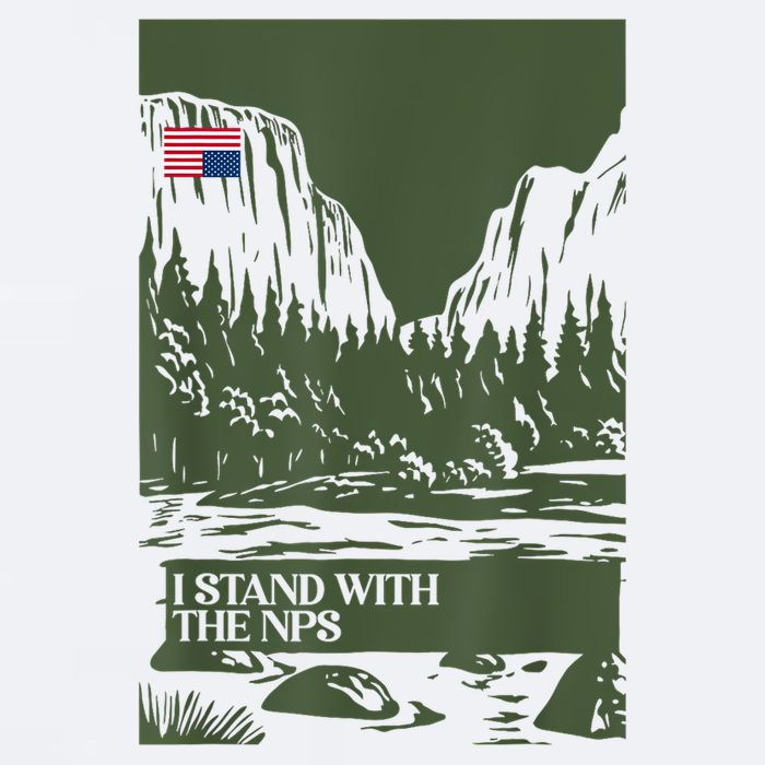 I Stand With The Nps National Park Support Park Rangers Sueded Cloud Jersey T-Shirt