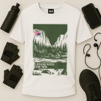 I Stand With The Nps National Park Support Park Rangers Cooling Performance Crew T-Shirt