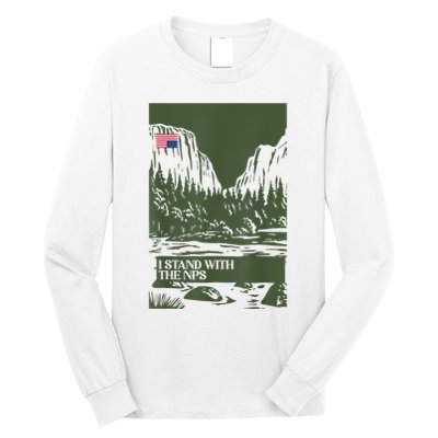 I Stand With The Nps National Park Support Park Rangers Long Sleeve Shirt