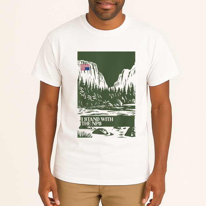 I Stand With The Nps National Park Support Park Rangers Tall T-Shirt