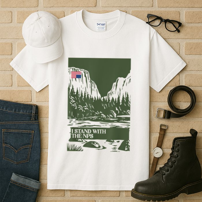 I Stand With The Nps National Park Support Park Rangers Tall T-Shirt