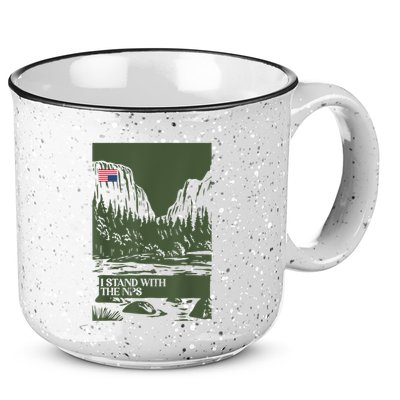 I Stand With The Nps National Park Support Park Rangers 15oz Campfire Ceramic Mug