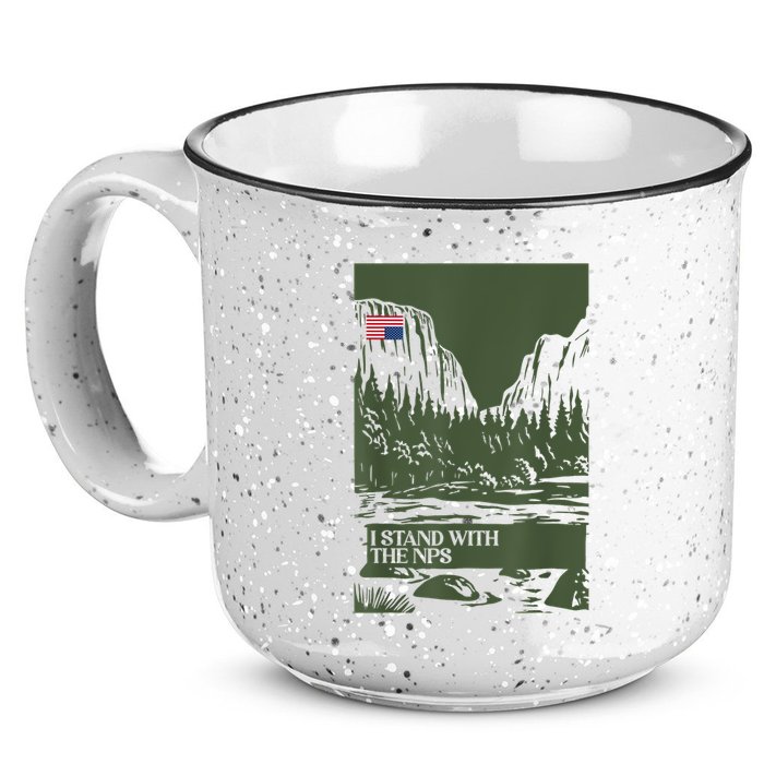I Stand With The Nps National Park Support Park Rangers 15oz Campfire Ceramic Mug