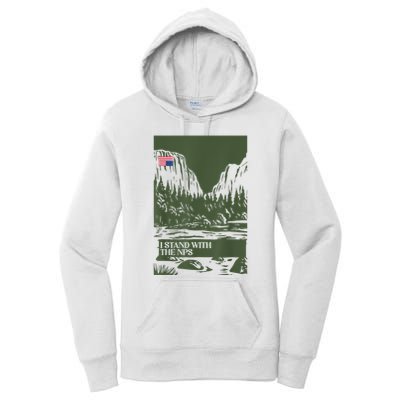 I Stand With The Nps National Park Support Park Rangers Women's Pullover Hoodie