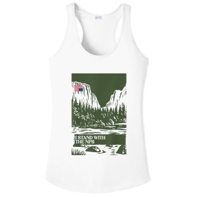 I Stand With The Nps National Park Support Park Rangers Ladies PosiCharge Competitor Racerback Tank