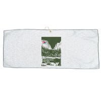 I Stand With The Nps National Park Support Park Rangers Large Microfiber Waffle Golf Towel