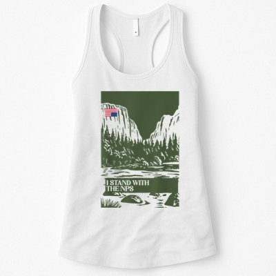 I Stand With The Nps National Park Support Park Rangers Womens Tank Top