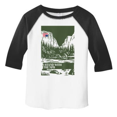 I Stand With The Nps National Park Support Park Rangers Toddler Fine Jersey T-Shirt
