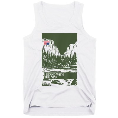 I Stand With The Nps National Park Support Park Rangers Tank Top
