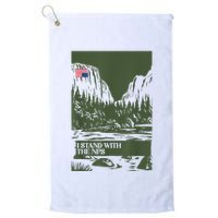 I Stand With The Nps National Park Support Park Rangers Golf Towel