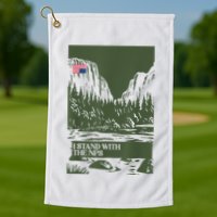 I Stand With The Nps National Park Support Park Rangers Golf Towel
