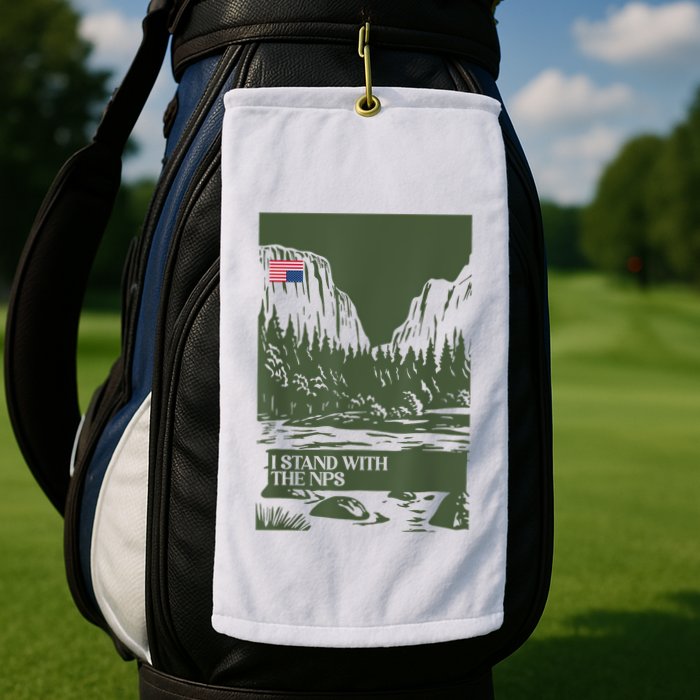 I Stand With The Nps National Park Support Park Rangers Golf Towel
