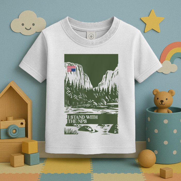 I Stand With The Nps National Park Support Park Rangers Toddler T-Shirt
