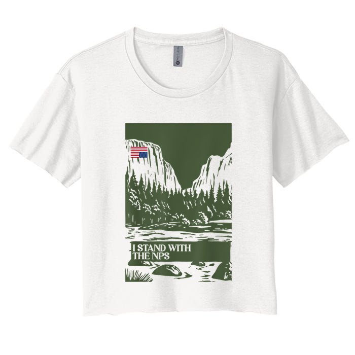 I Stand With The Nps National Park Support Park Rangers Crop Top