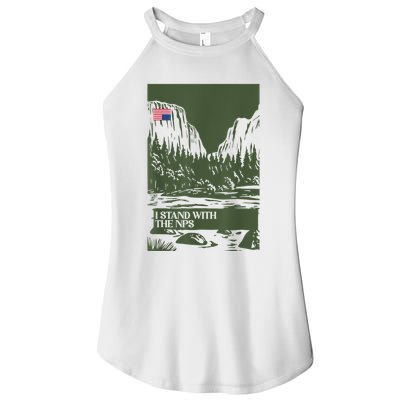 I Stand With The Nps National Park Support Park Rangers Women's Perfect Tri Rocker Tank