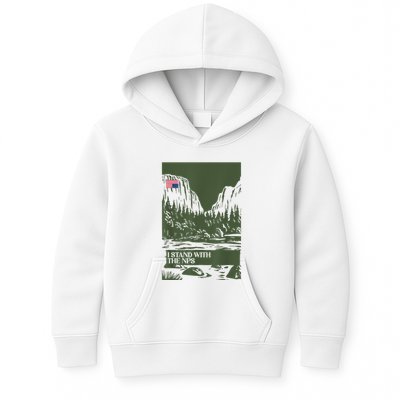 I Stand With The Nps National Park Support Park Rangers Kids Hoodie