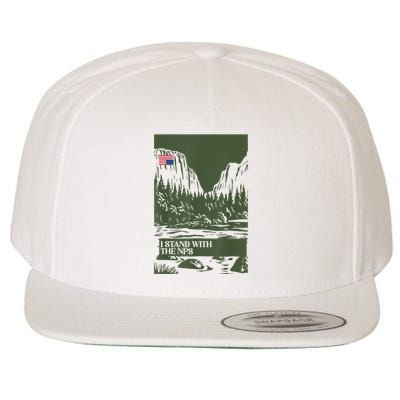 I Stand With The Nps National Park Support Park Rangers Wool Snapback Cap