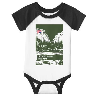 I Stand With The Nps National Park Support Park Rangers Infant Baby Jersey Bodysuit