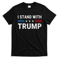 I Stand With Trump American Flag T-Shirt