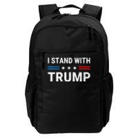 I Stand With Trump American Flag Daily Commute Backpack