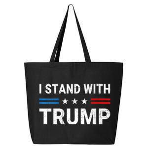 I Stand With Trump American Flag 25L Jumbo Tote