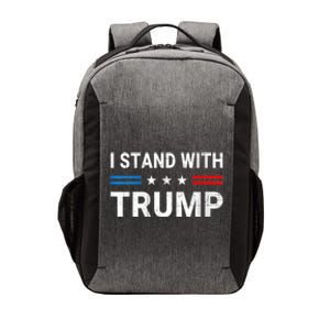 I Stand With Trump American Flag Vector Backpack