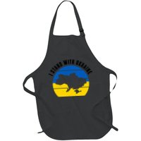 I Stand With Ukraine Ukrainian Map Apron